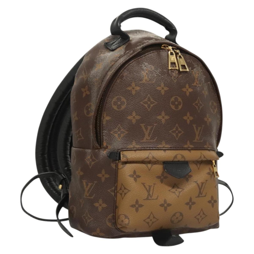 LOUIS VUITTON Monogram Reverse Palm Springs PM Backpack M44870 LV 125354