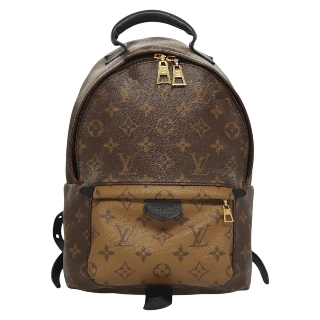 LOUIS VUITTON Monogram Reverse Palm Springs PM Backpack M44870 LV 125354
