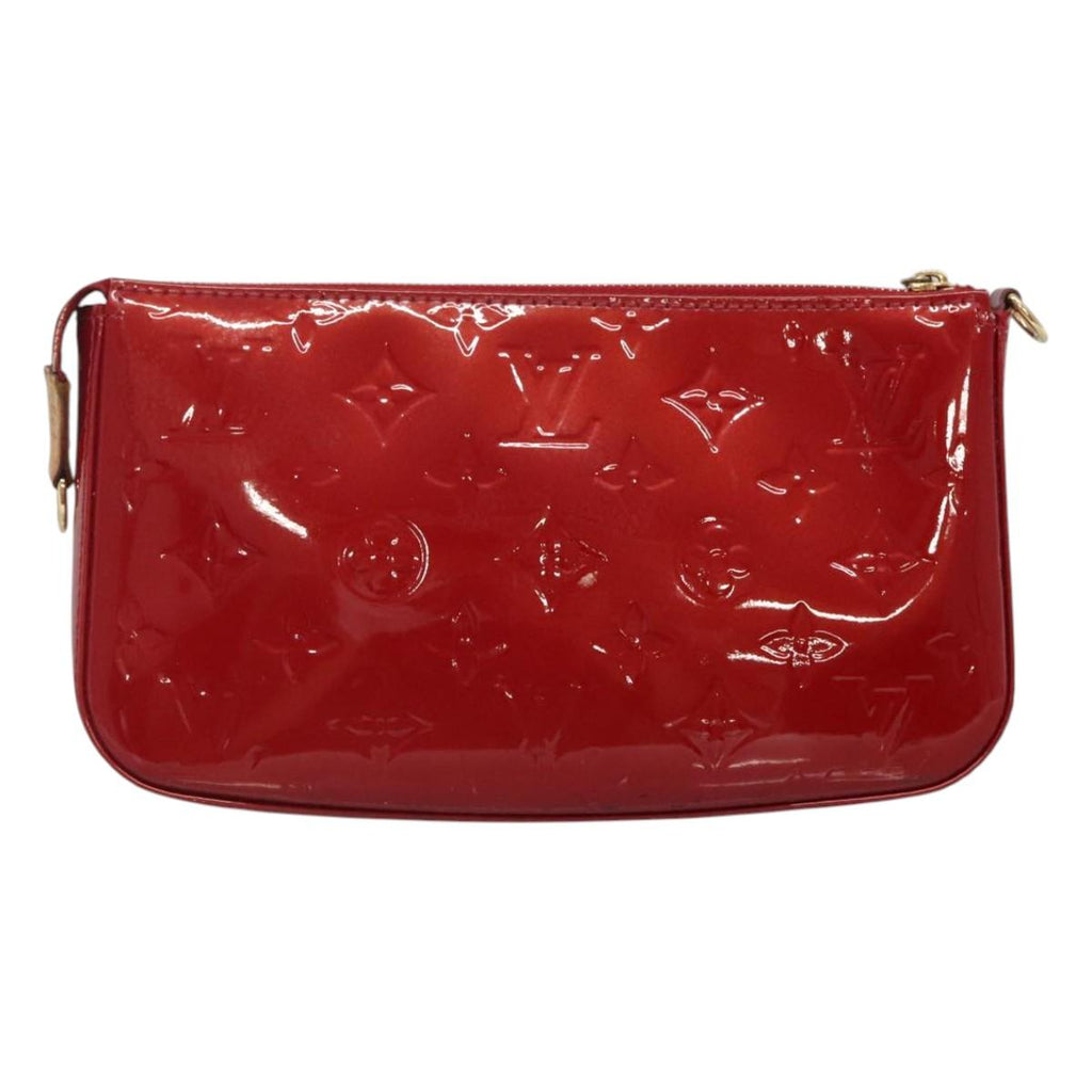 LOUIS VUITTON Vernis Pochette Accessoires Pouch Pomme D'amour M91577 125358