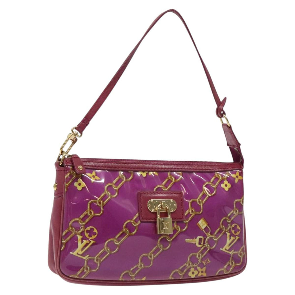 LOUIS VUITTON Monogram Charm Pochette Accessoires Fuchsia M95160 LV 125630V