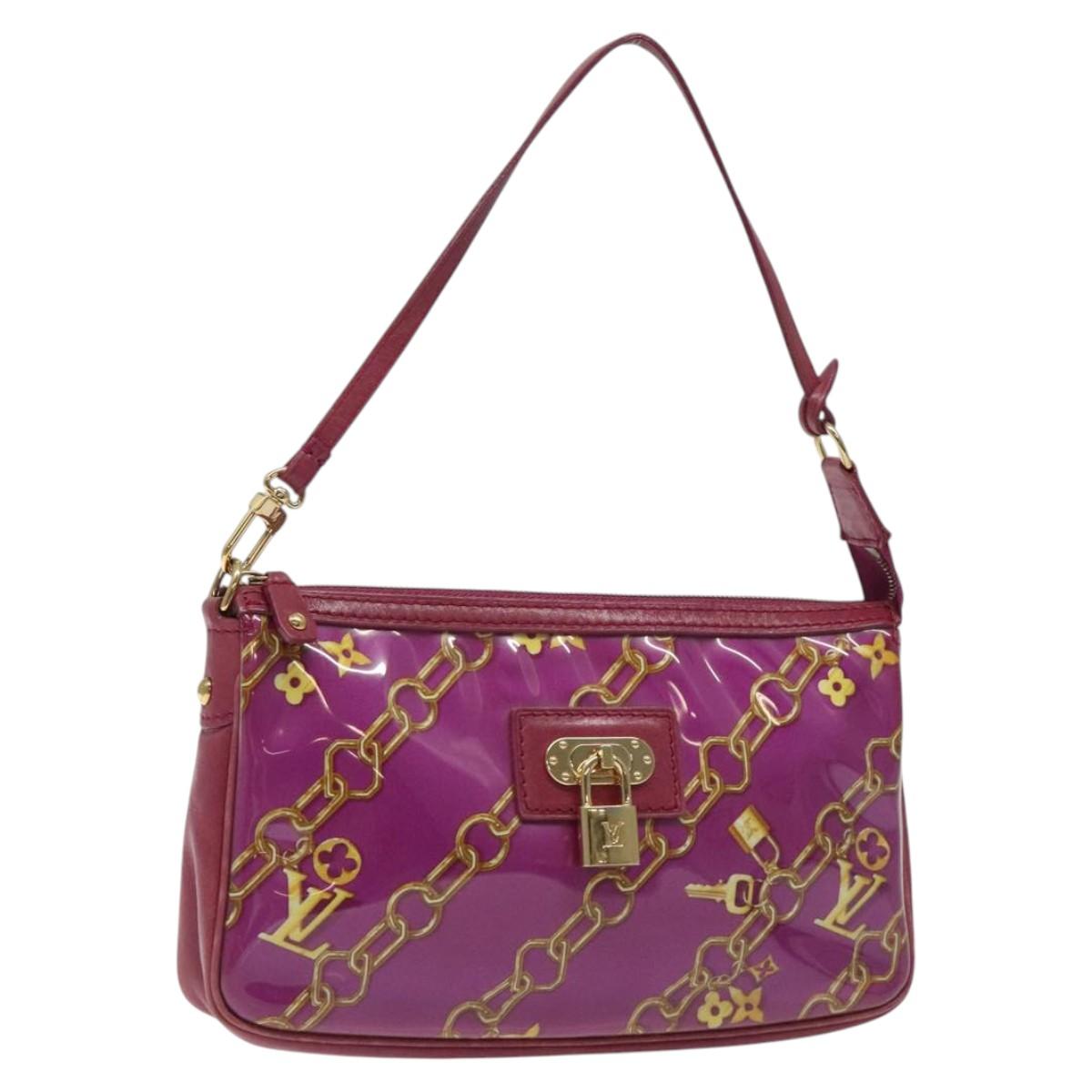 LOUIS VUITTON Monogram Charm Pochette Accessoires Fuchsia M95160 LV 125630V