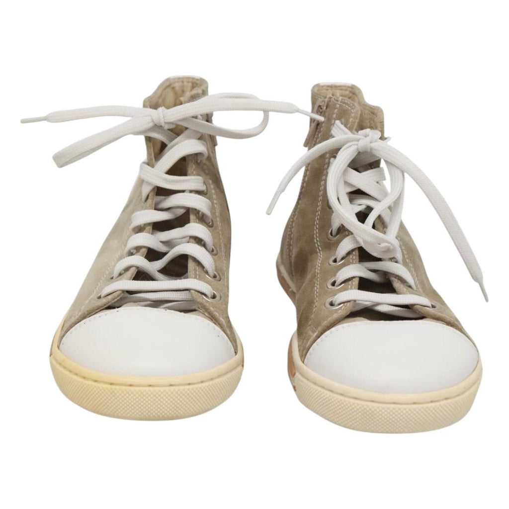 FENDI Sneakers Suede Beige 125724