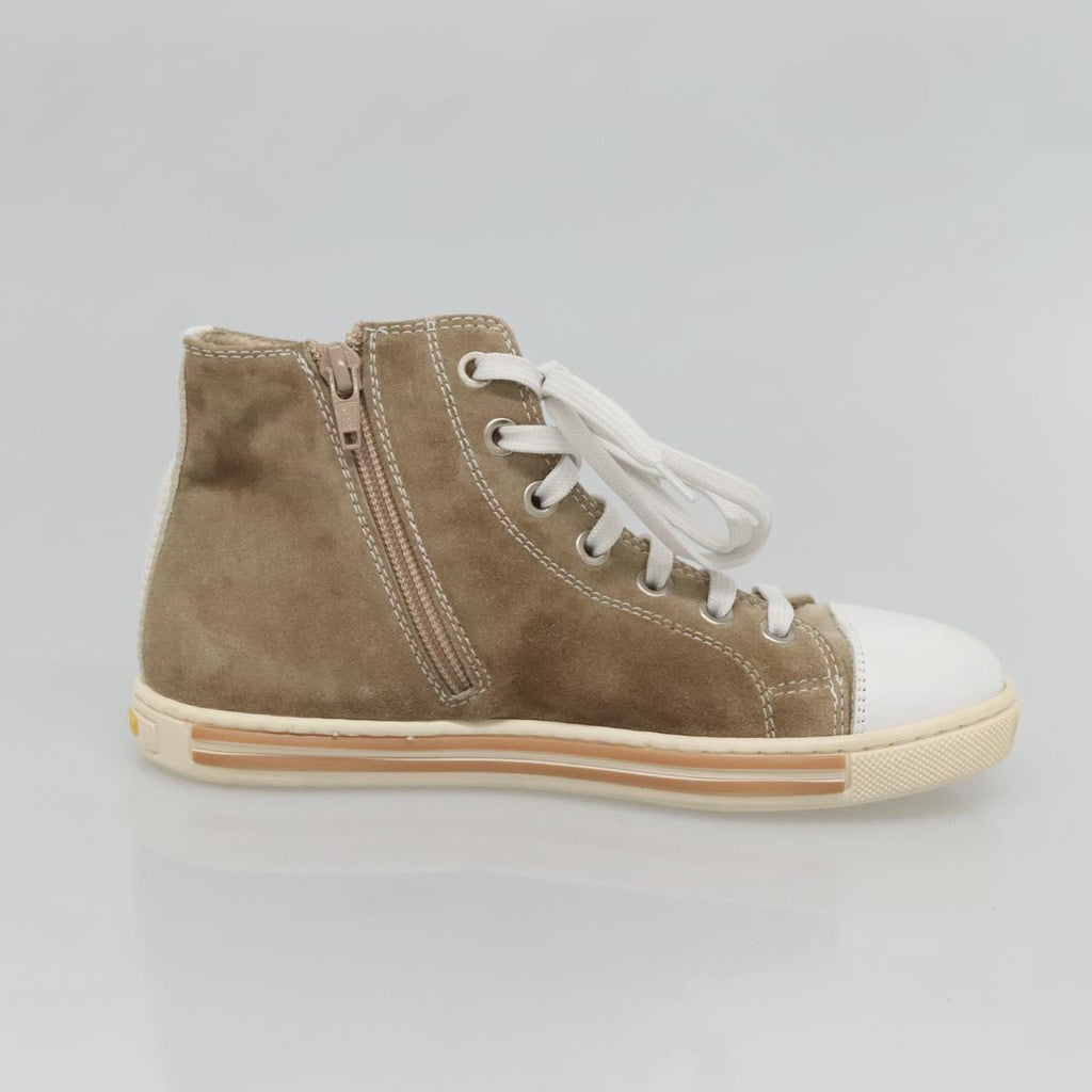 FENDI Sneakers Suede Beige 125724