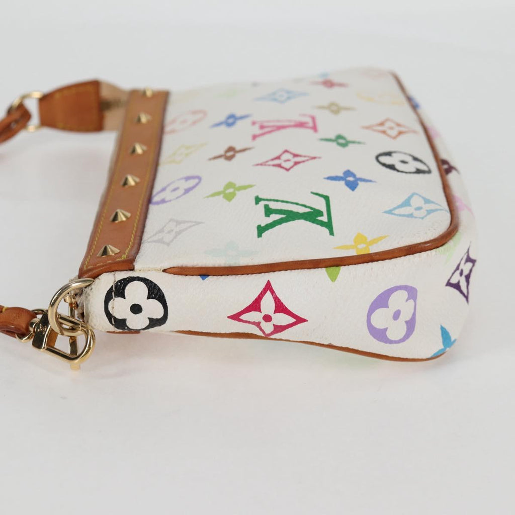 LOUIS VUITTON Multicolor Pochette Accessoires Pouch White M92649 LV 125797V