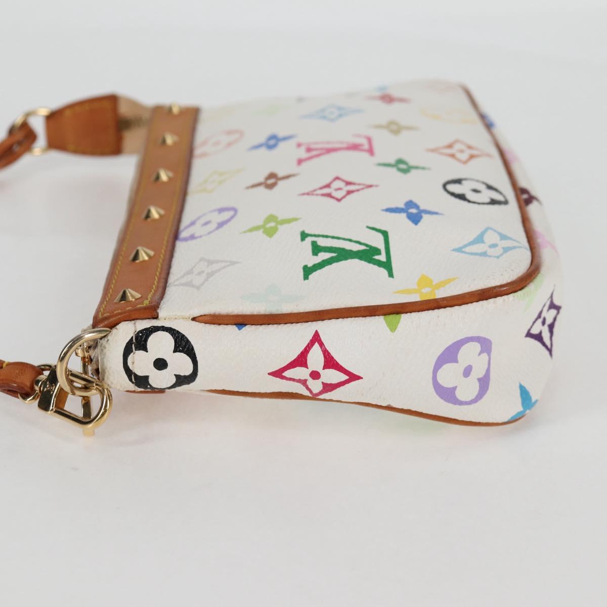 LOUIS VUITTON Multicolor Pochette Accessoires Pouch White M92649 LV 125797V