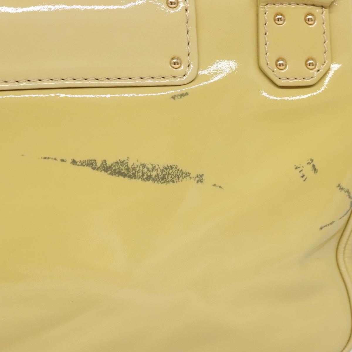 LOUIS VUITTON Vernis Cruise line Sac Picolour Hand Bag Beige M92547 125948