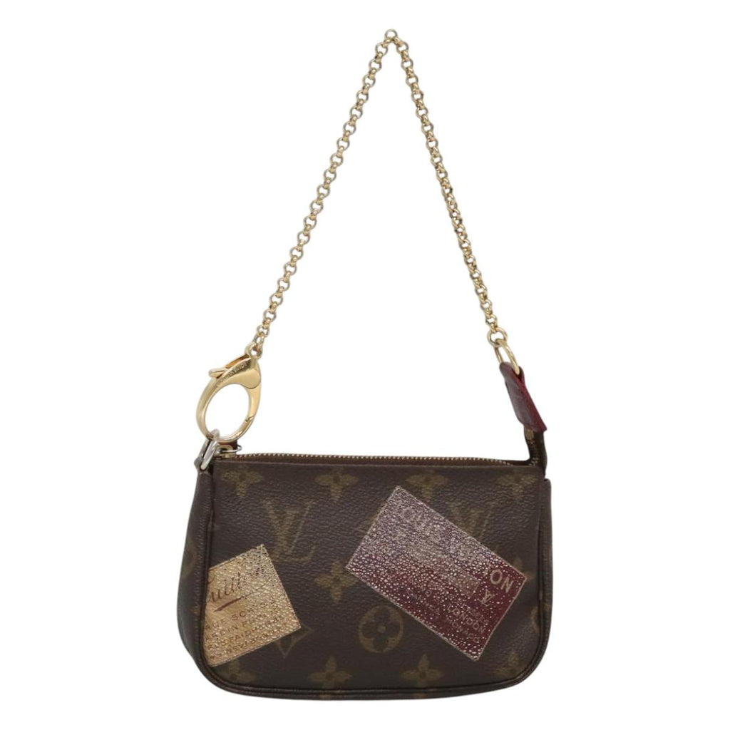 LOUIS VUITTON Label Collection Mini Pochette Accessoires M63798 LV 126011