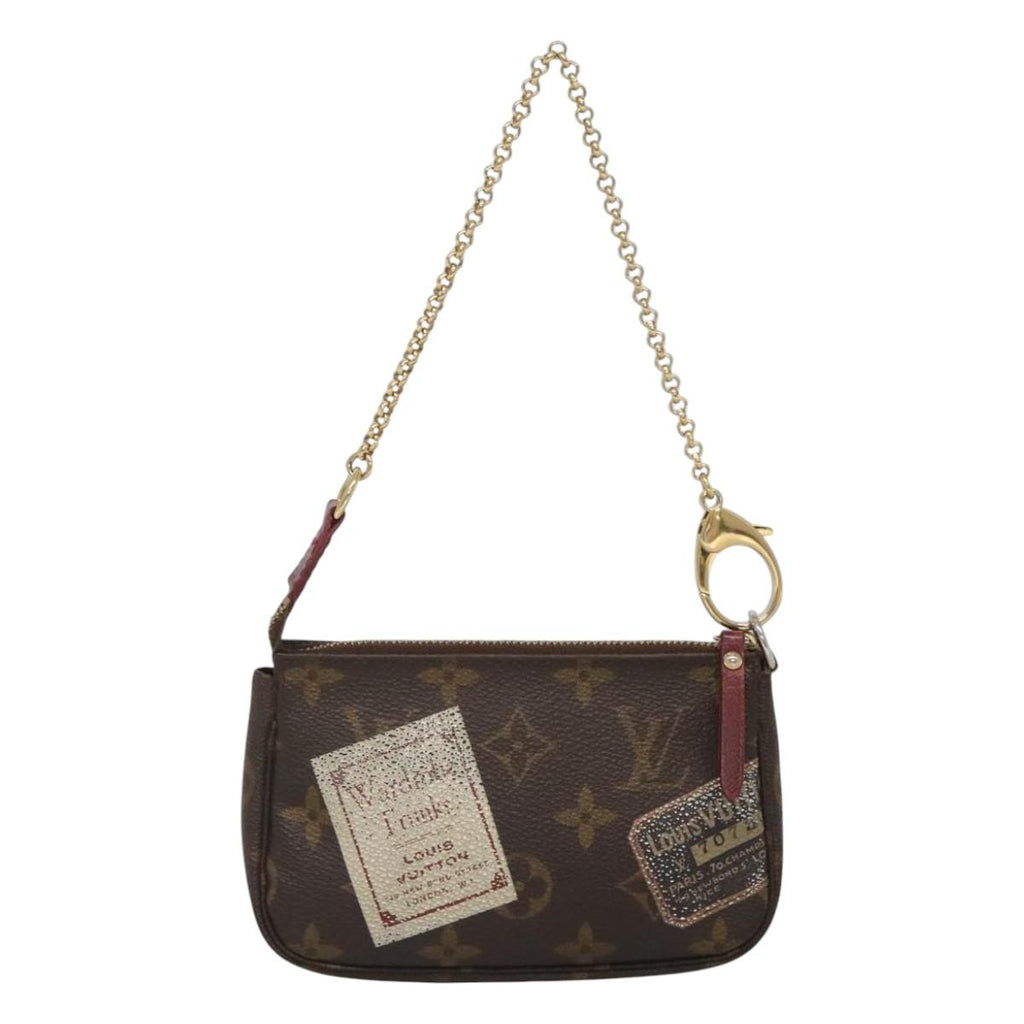 LOUIS VUITTON Label Collection Mini Pochette Accessoires M63798 LV 126011