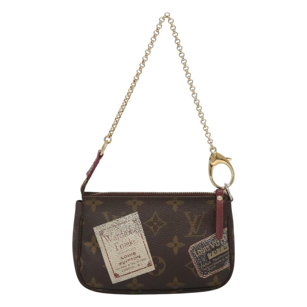 LOUIS VUITTON Label Collection Mini Pochette Accessoires M63798 LV 126011