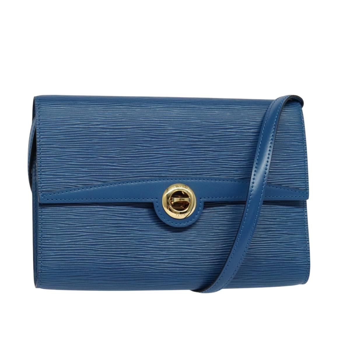 LOUIS VUITTON Epi Pochette Arche Shoulder Bag Blue M52575 LV 126014