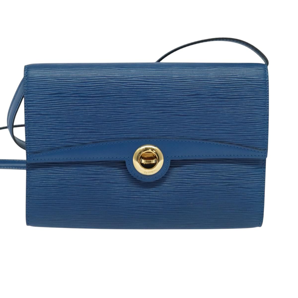 LOUIS VUITTON Epi Pochette Arche Shoulder Bag Blue M52575 LV 126014