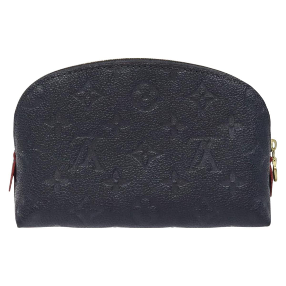 LOUIS VUITTON Empreinte Pochette Cosmetic PM Pouch Navy M69413 LV 126078