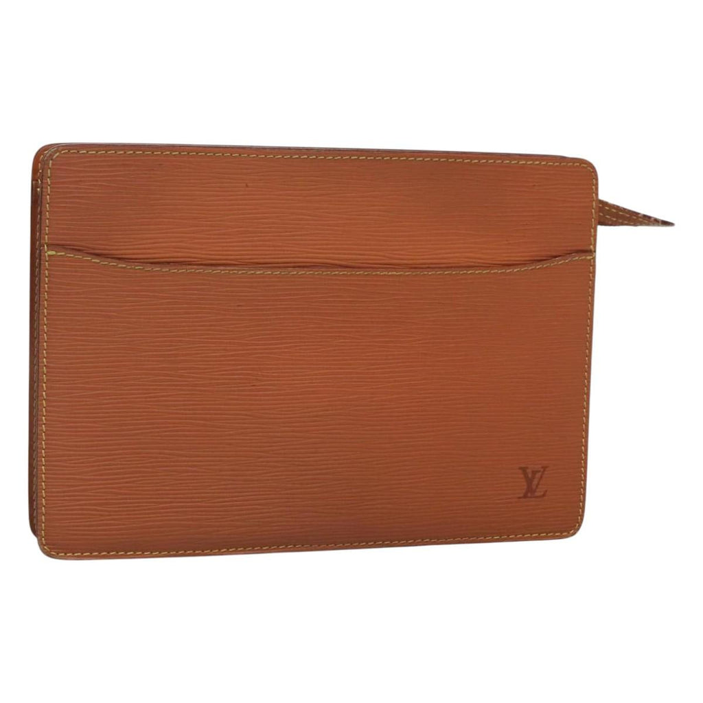 LOUIS VUITTON Epi Pochette Homme Clutch Bag Zipangu Gold M52528 LV 126195