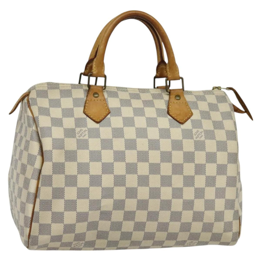 LOUIS VUITTON Damier Azur Speedy 30 Hand Bag N41533 LV 126214