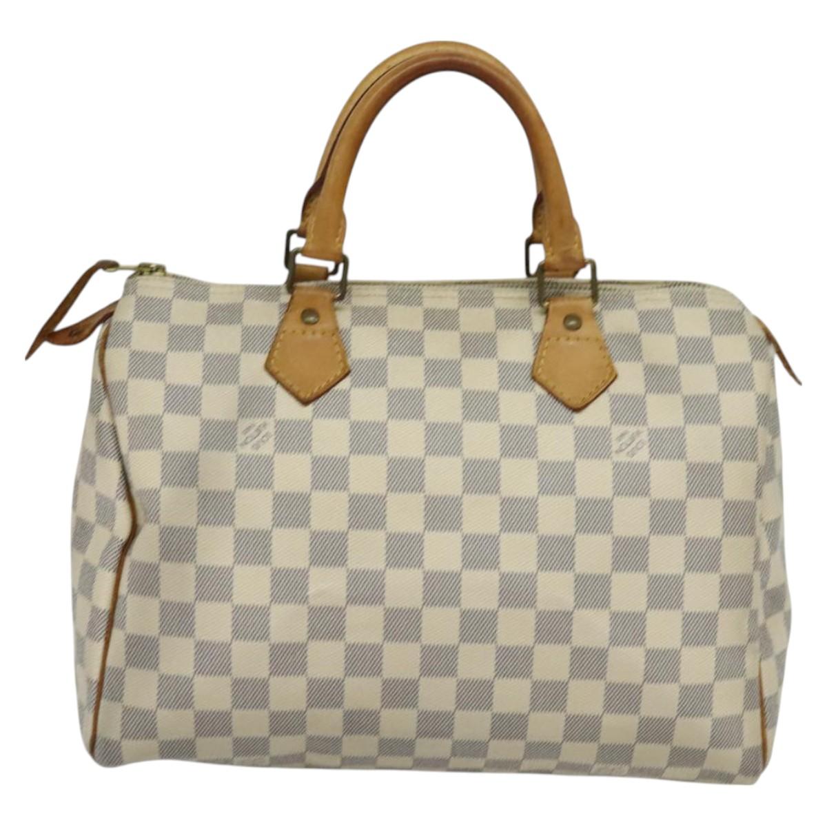 LOUIS VUITTON Damier Azur Speedy 30 Hand Bag N41533 LV 126214