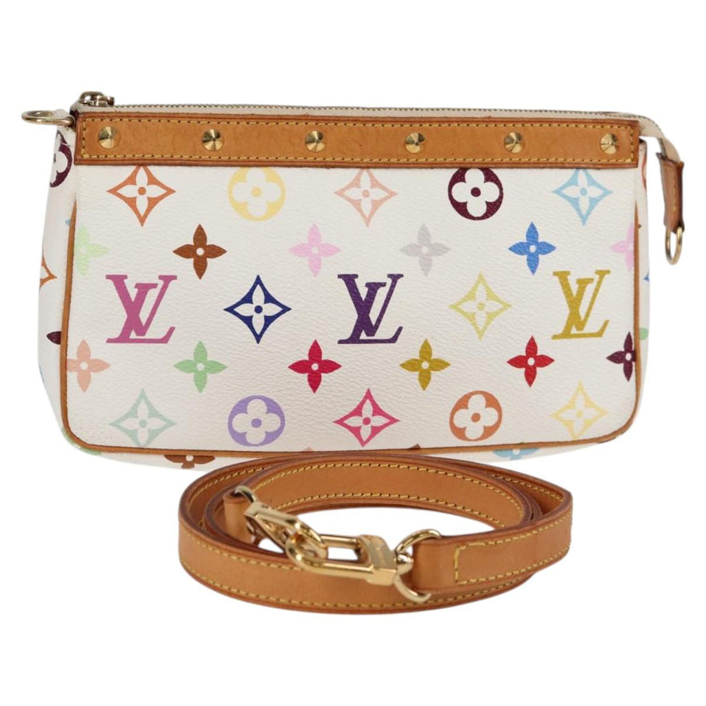 LOUIS VUITTON Multicolor Pochette Accessoires Pouch White M92649 LV 126226V
