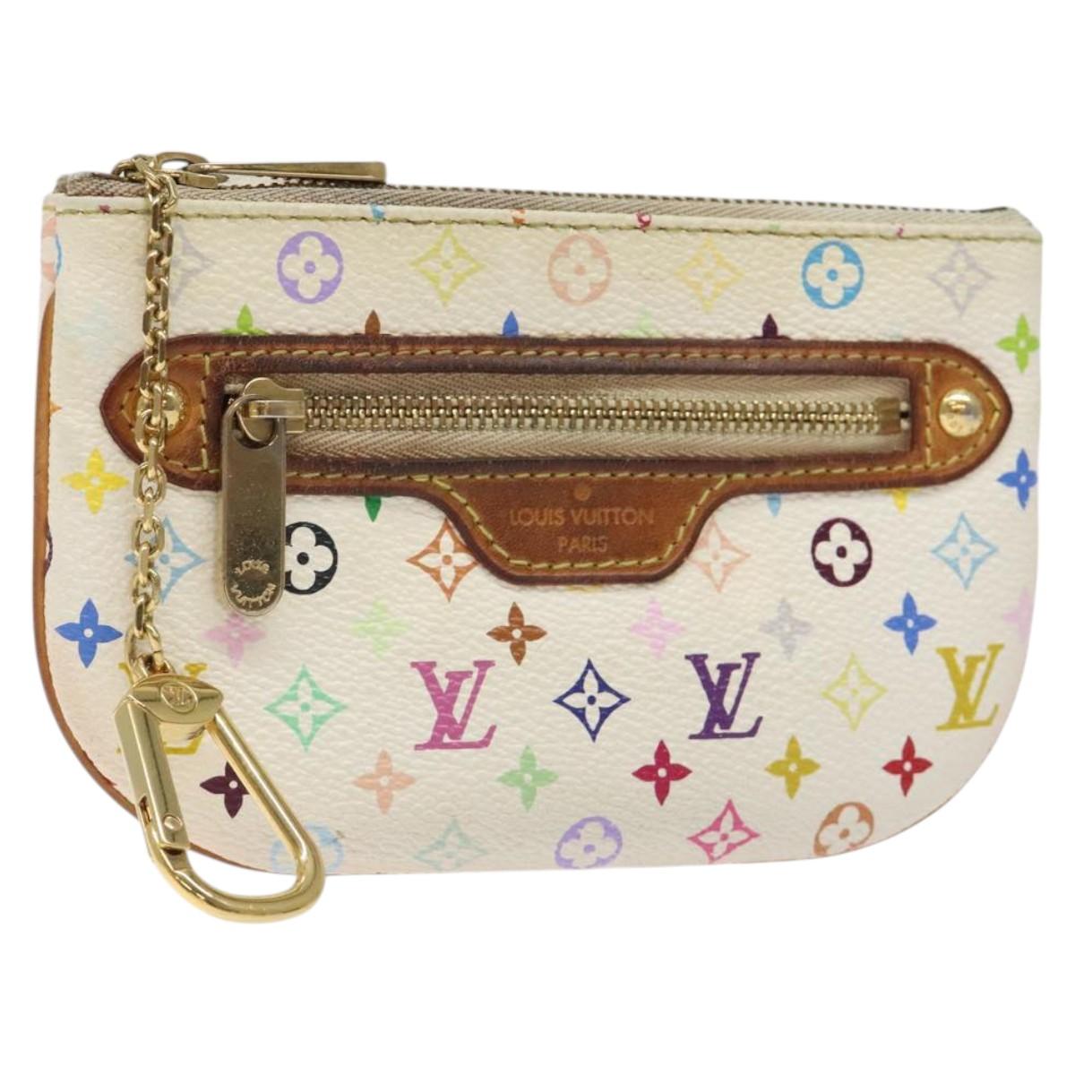 LOUIS VUITTON Monogram Multicolor Pochette MM Pouch White M60028 LV 126318