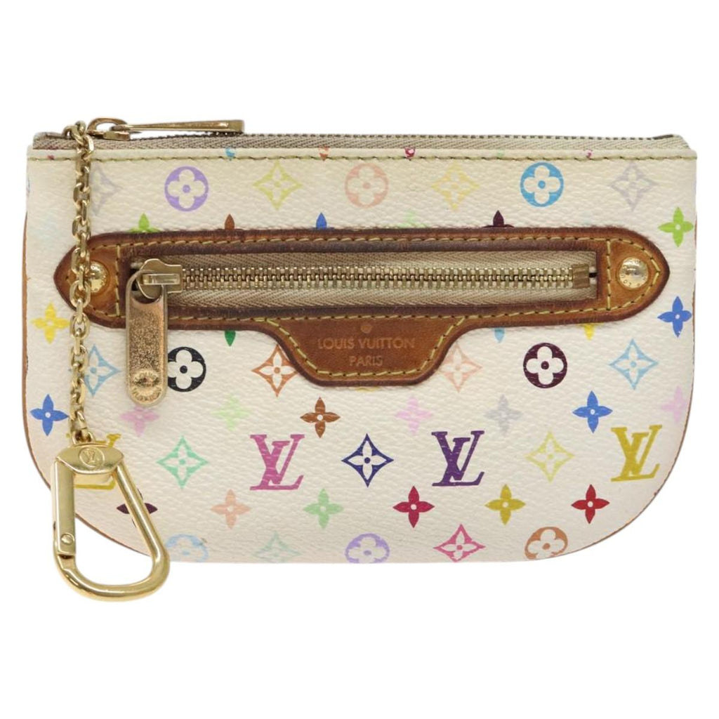 LOUIS VUITTON Monogram Multicolor Pochette MM Pouch White M60028 LV 126318