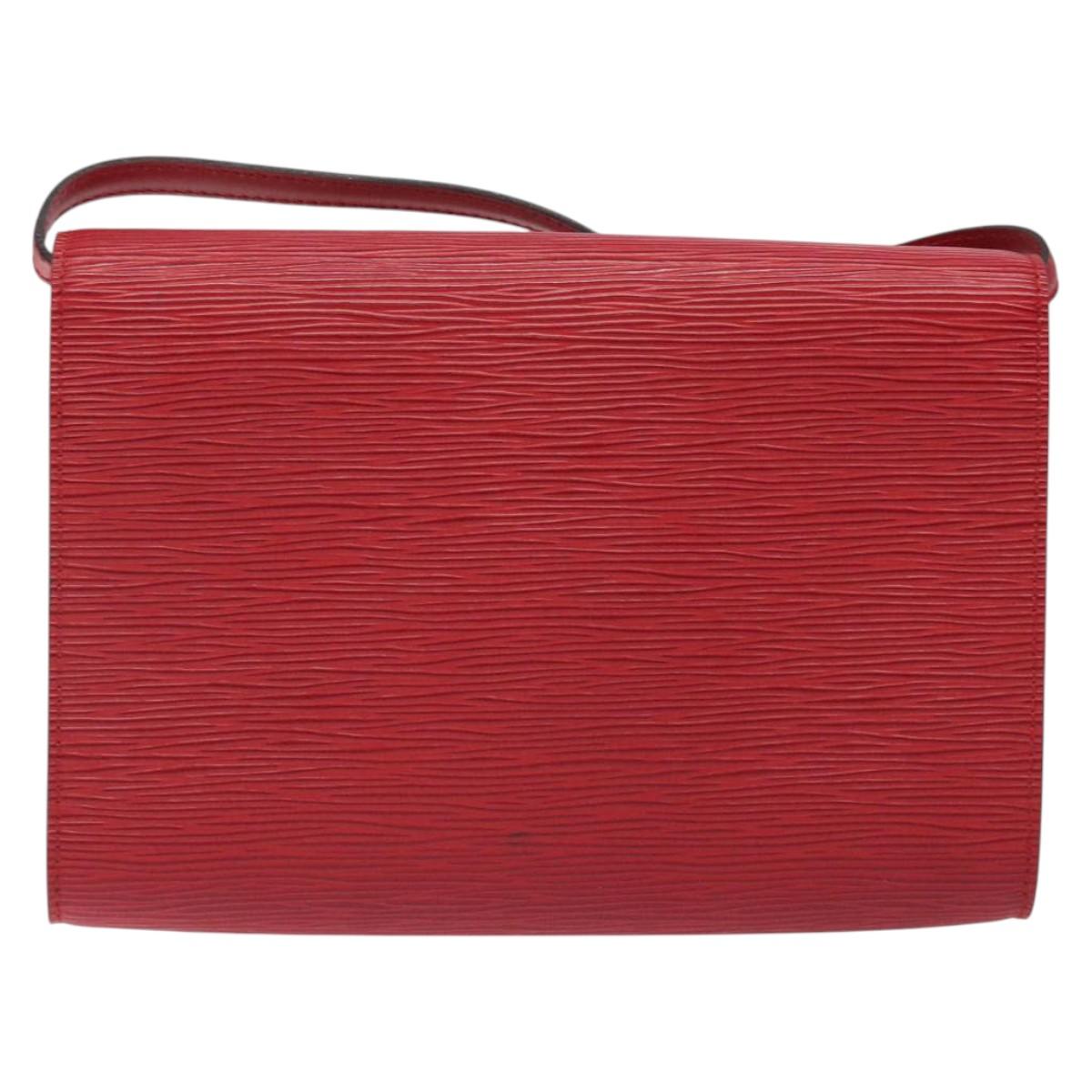 LOUIS VUITTON Epi Pochette Arche Shoulder Bag Red M52577 LV 126417