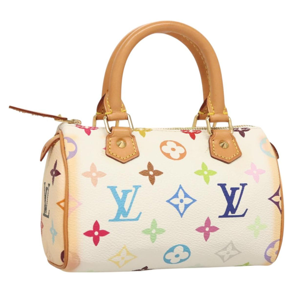 LOUIS VUITTON Monogram Multicolor Mini Speedy Bag White M92645 LV 126502V