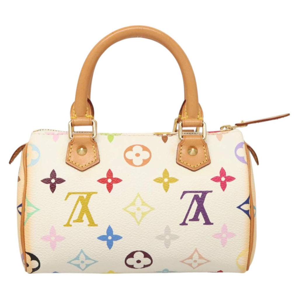 LOUIS VUITTON Monogram Multicolor Mini Speedy Bag White M92645 LV 126502V