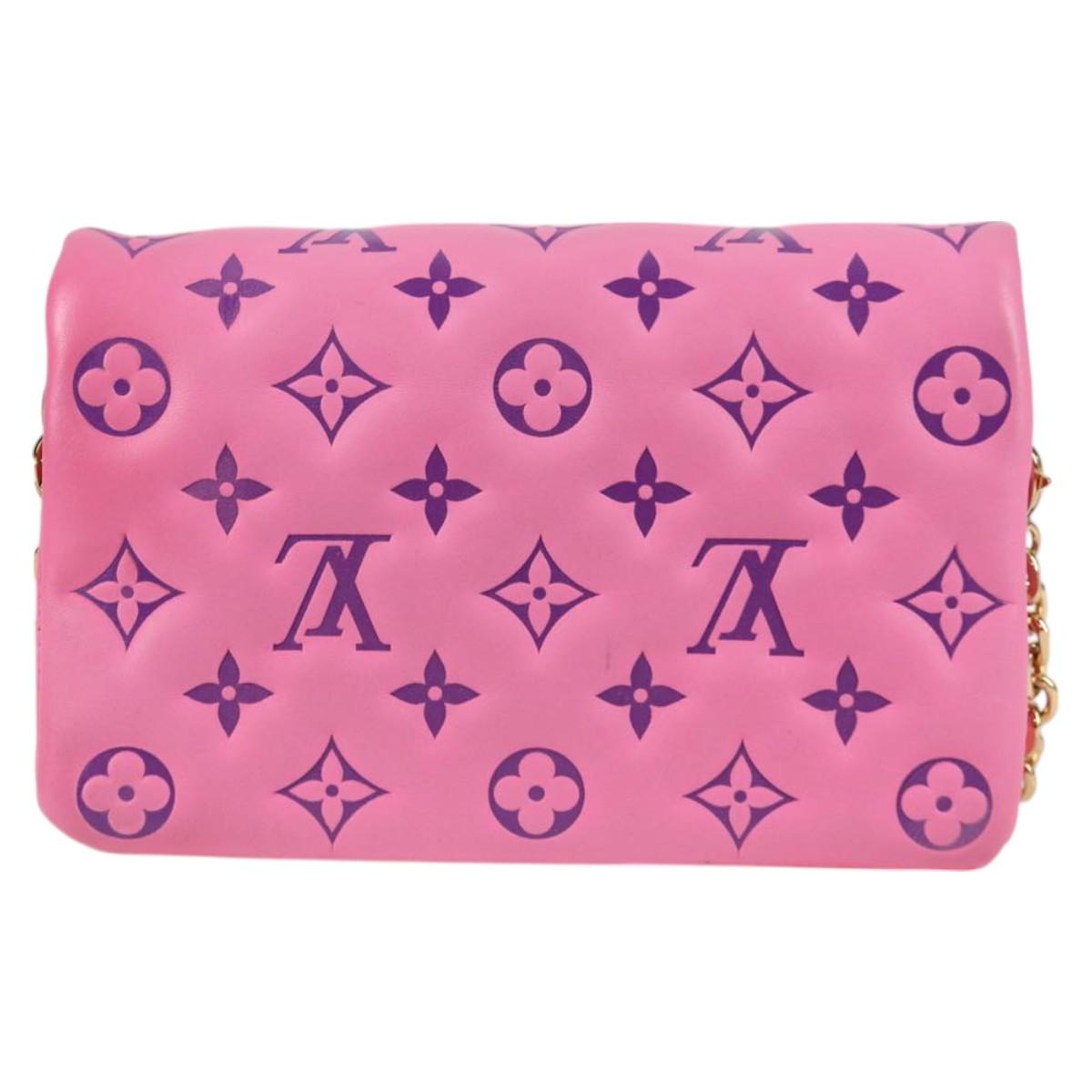 LOUIS VUITTON Monogram Pochette Coussin Shoulder Bag Pink M80745 LV 126599M