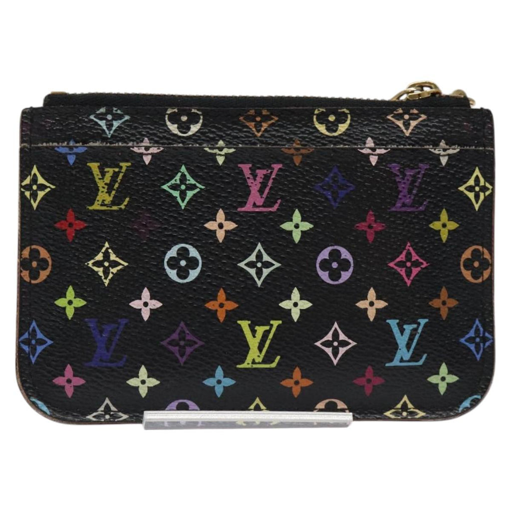LOUIS VUITTON Monogram Pochette Cles NM Coin Purse Black M60279 126644