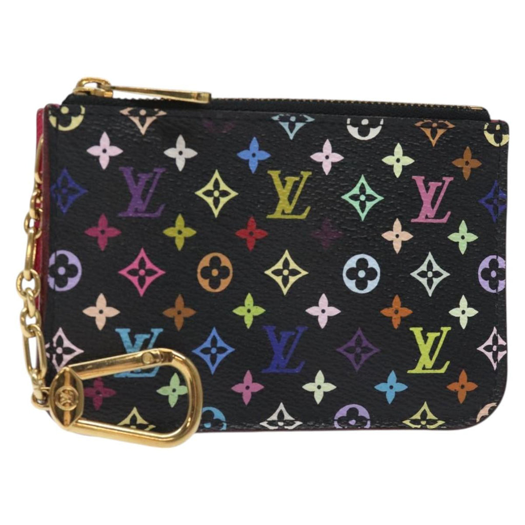 LOUIS VUITTON Monogram Pochette Cles NM Coin Purse Black M60279 126652