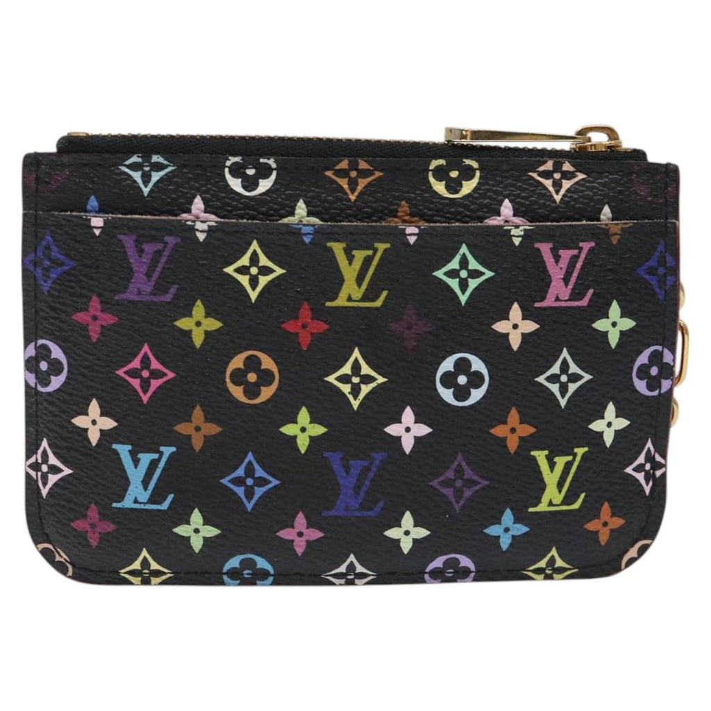 LOUIS VUITTON Monogram Pochette Cles NM Coin Purse Black M60279 126652