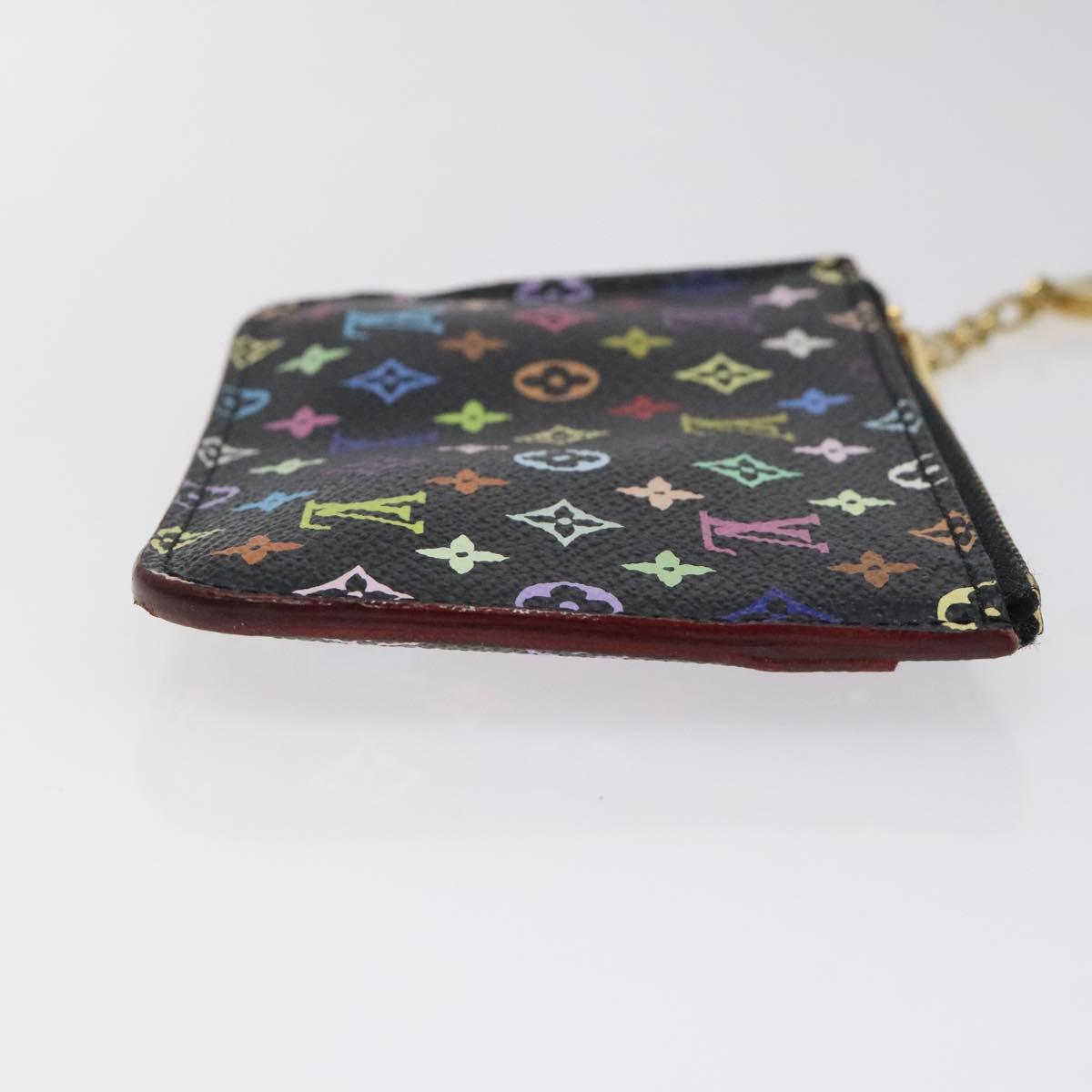 LOUIS VUITTON Monogram Pochette Cles NM Coin Purse Black M60279 126652