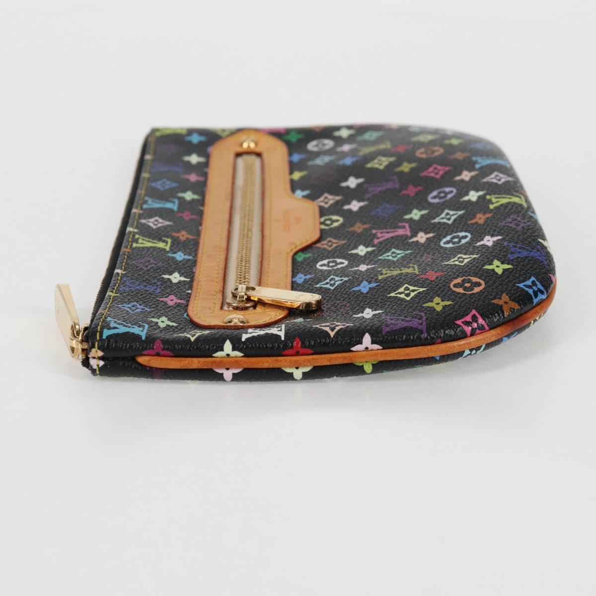 LOUIS VUITTON Monogram Multicolor Pochette GM Pouch Black M60027 LV 127036V