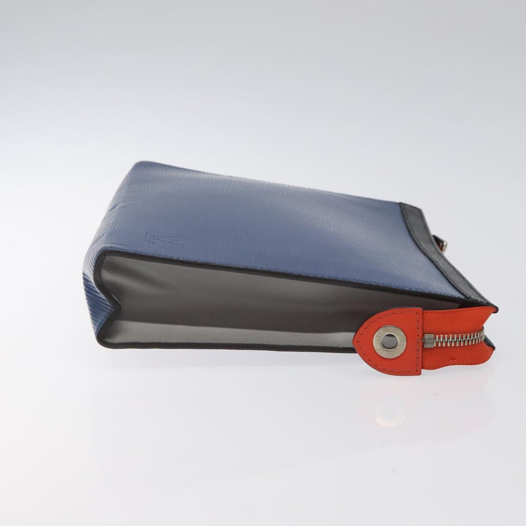 LOUIS VUITTON Epi Pochette Voyager MM Pouch Blue M62912 LV 127163