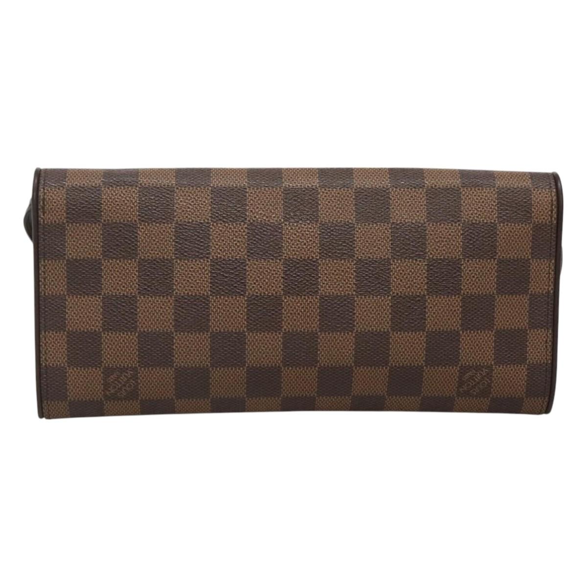 LOUIS VUITTON Damier Ebene Pochette Twin GM Shoulder Bag SPO N51851 127178