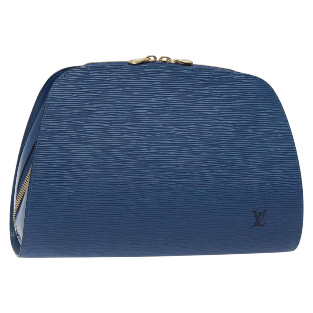 LOUIS VUITTON Epi Dauphine GM Pouch Blue M48435 LV 127205