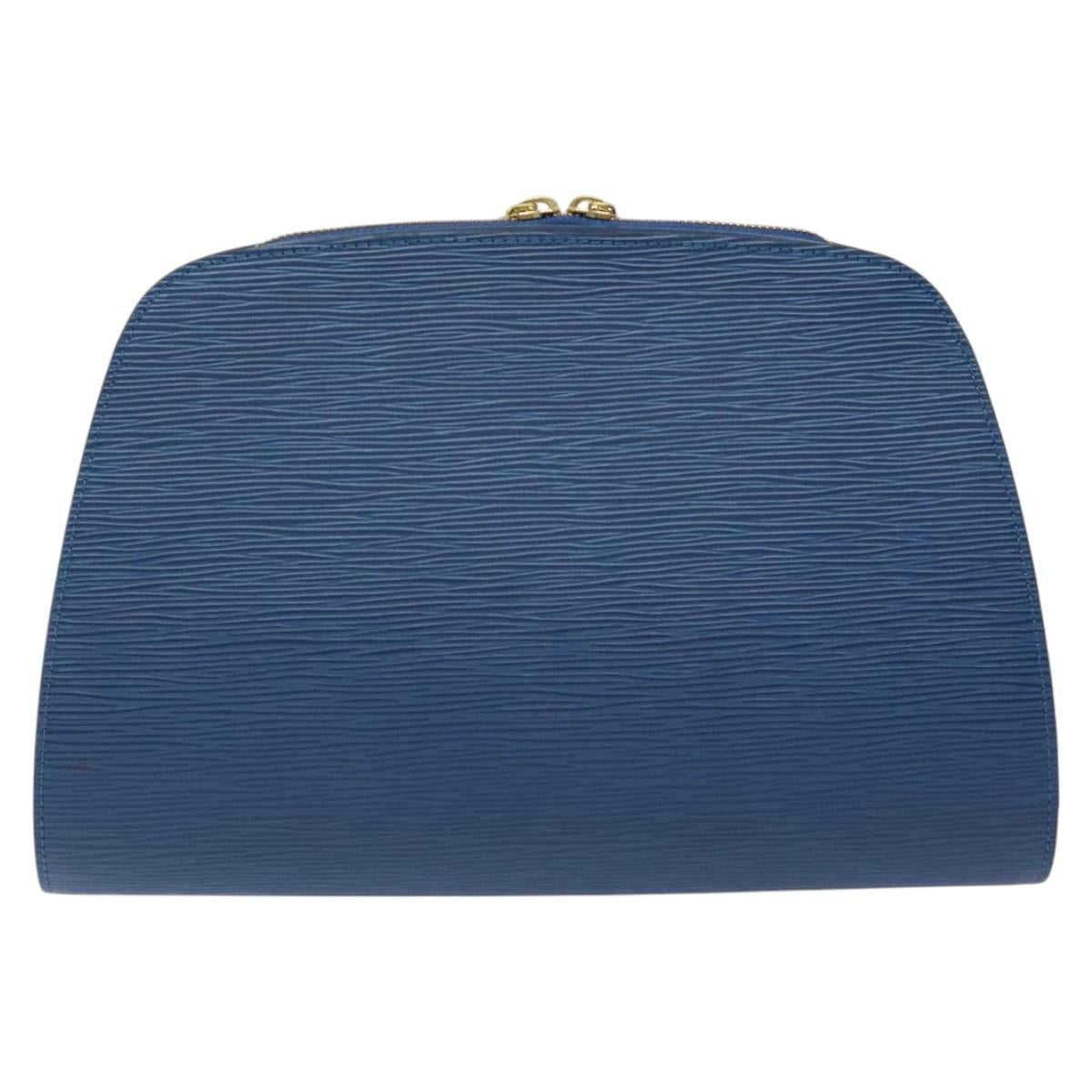 LOUIS VUITTON Epi Dauphine GM Pouch Blue M48435 LV 127205