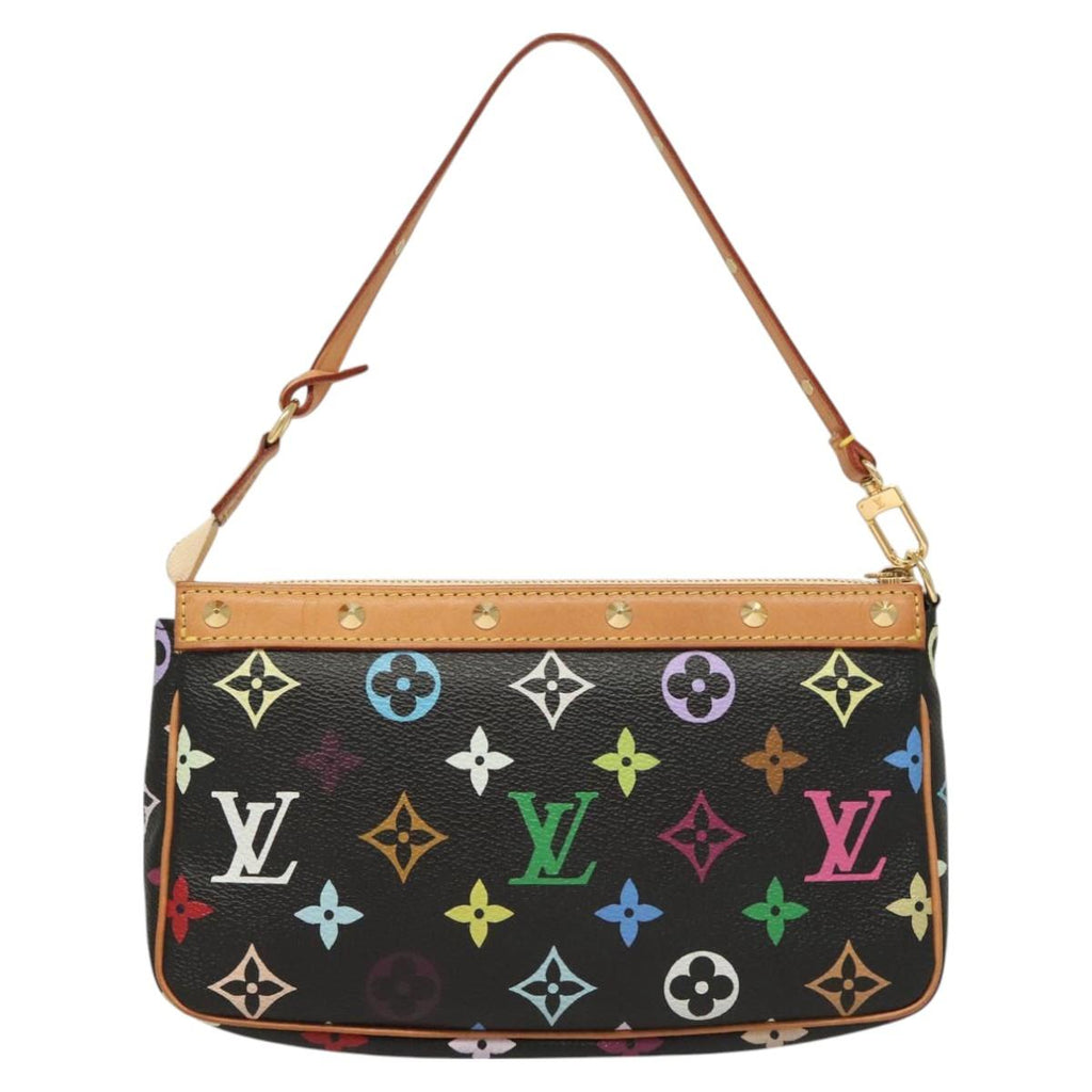 LOUIS VUITTON Monogram Multicolor Pochette Accessoires Black M92648 127223V