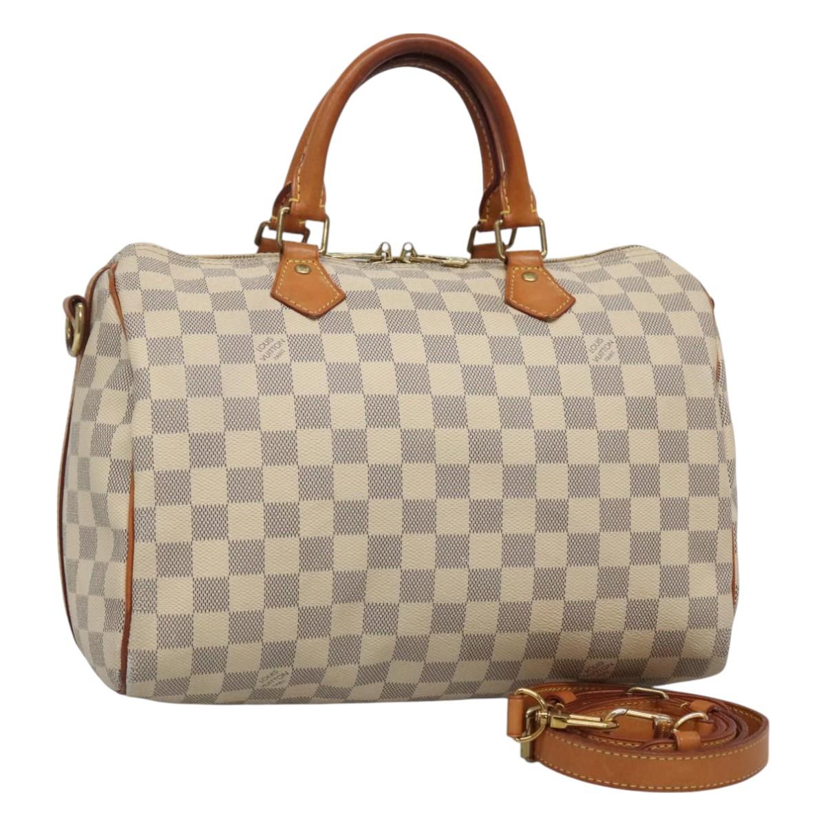 LOUIS VUITTON Damier Azur Speedy Bandouliere 30 Bag 2way N41052 LV 127557