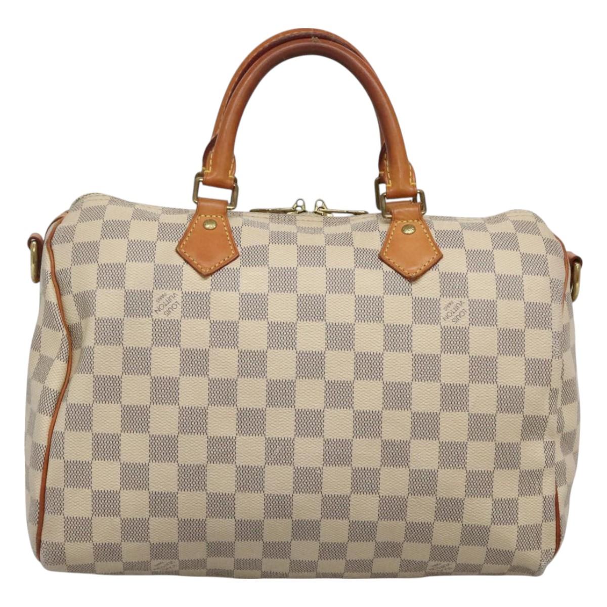 LOUIS VUITTON Damier Azur Speedy Bandouliere 30 Bag 2way N41052 LV 127557