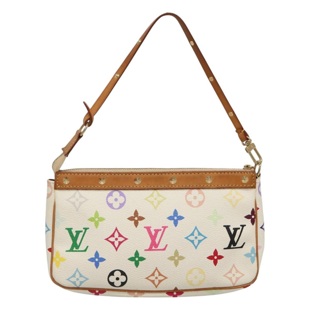 LOUIS VUITTON Multicolor Pochette Accessoires Pouch White M92649 127562V