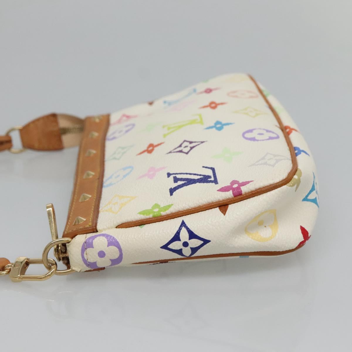 LOUIS VUITTON Multicolor Pochette Accessoires Pouch White M92649 127562V