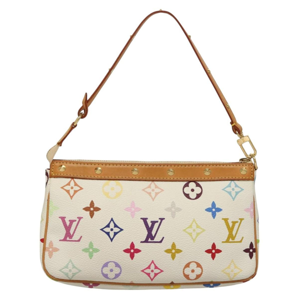 LOUIS VUITTON Multicolor Pochette Accessoires Pouch White M92649 LV 127635V