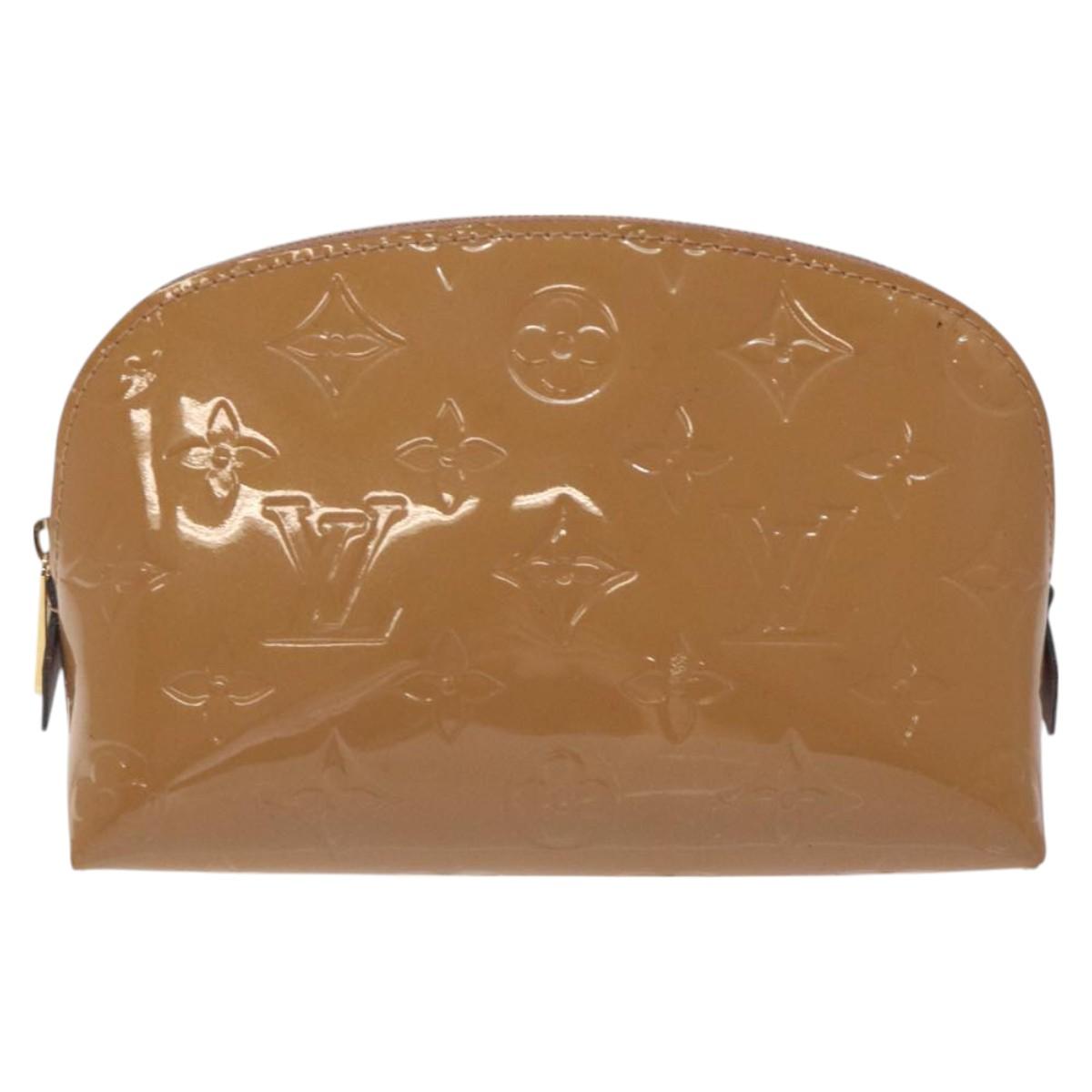 LOUIS VUITTON Vernis Pochette Cosmetic Pouch Rose Angelique M90086 127637