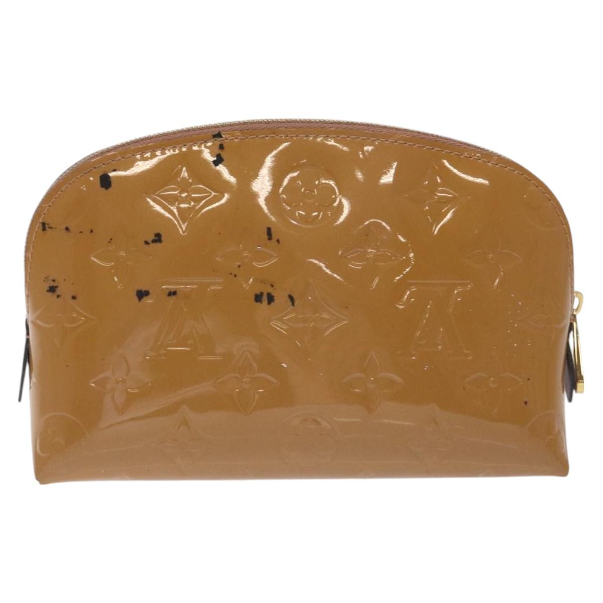 LOUIS VUITTON Vernis Pochette Cosmetic Pouch Rose Angelique M90086 127637