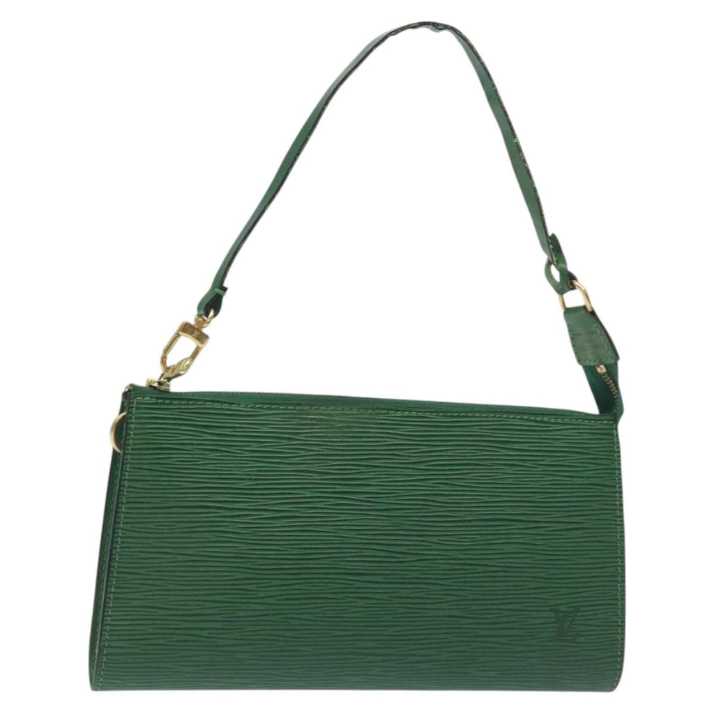 LOUIS VUITTON Epi Pochette Accessoires Pouch Green M52984 LV 127700