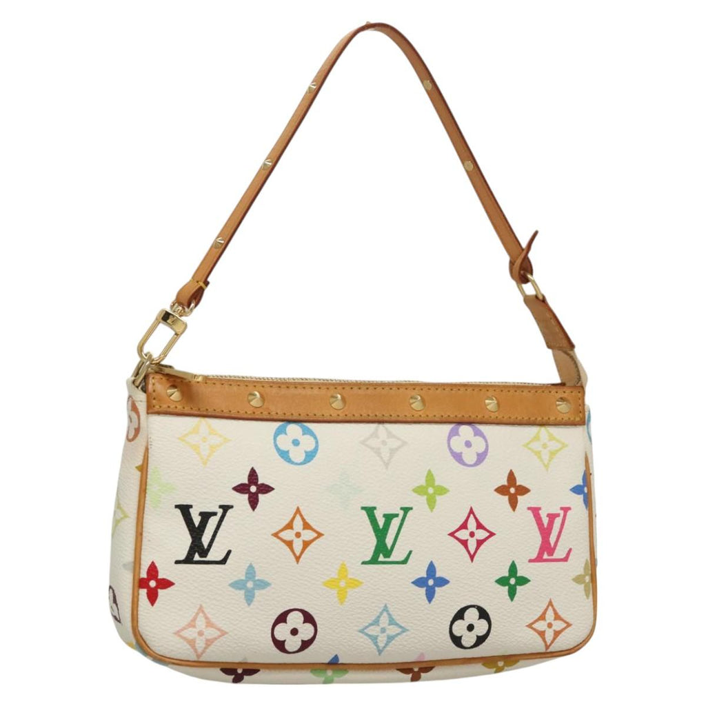 LOUIS VUITTON Multicolor Pochette Accessoires Pouch White M92649 127704V