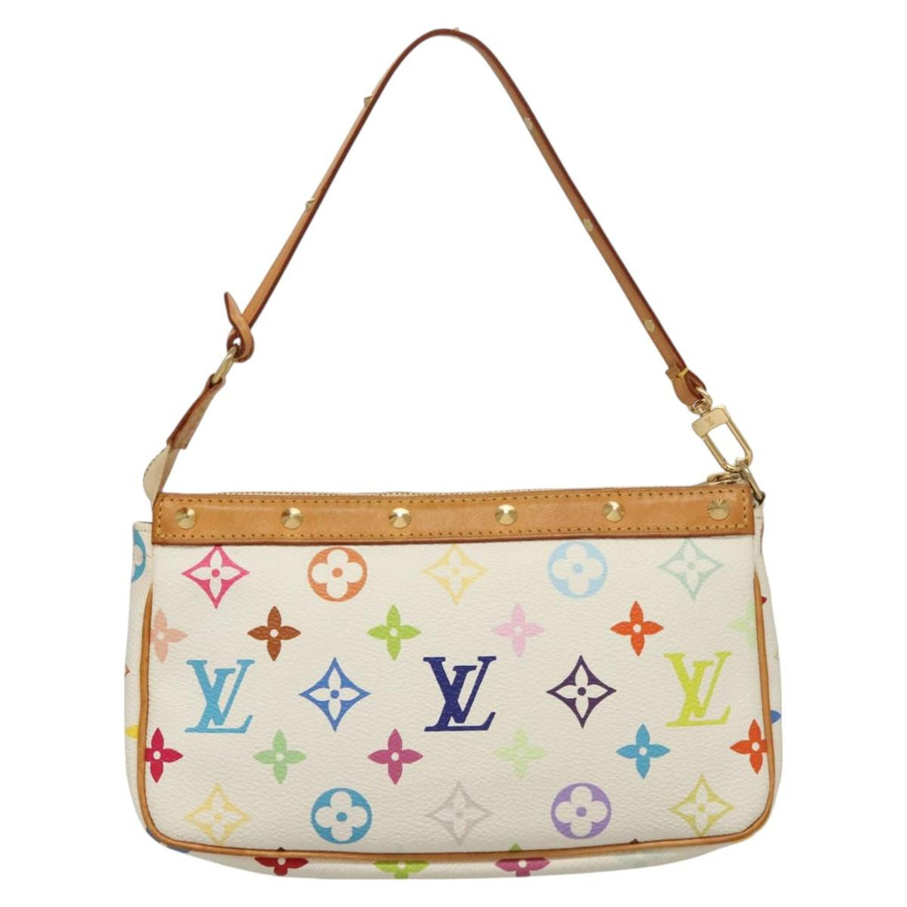 LOUIS VUITTON Multicolor Pochette Accessoires Pouch White M92649 127704V
