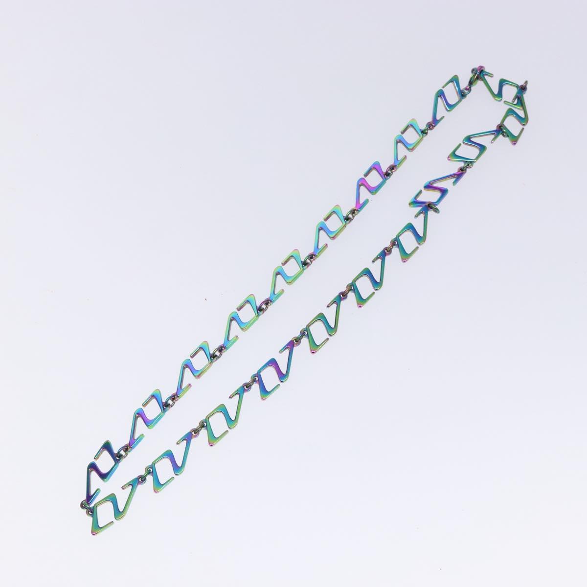 LOUIS VUITTON Collier LV Links Necklace metal Green M68909 LV 127721M