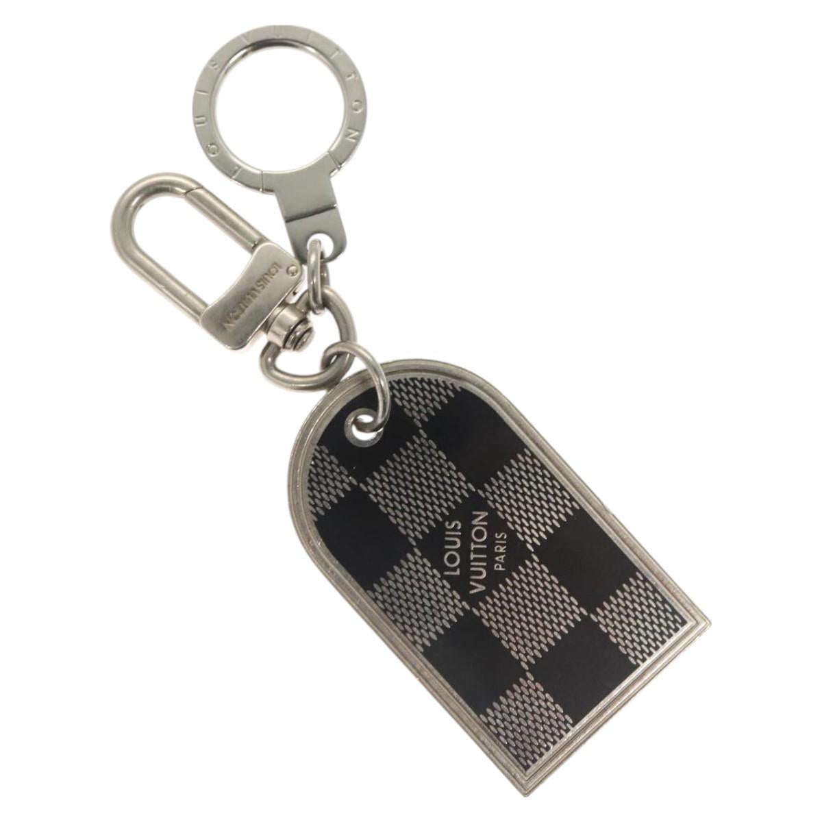 LOUIS VUITTON Damier Porte Cles Porto Address Key Ring metal M65770 127729