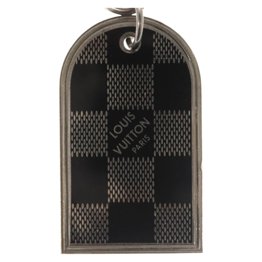 LOUIS VUITTON Damier Porte Cles Porto Address Key Ring metal M65770 127729