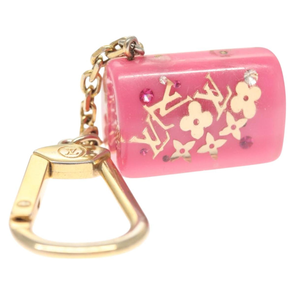 LOUIS VUITTON Porte Cles Speedy Unclusion Charm metal Pink M65024 LV 127733